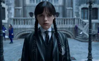 Imagen de Merlina en Netflix.
