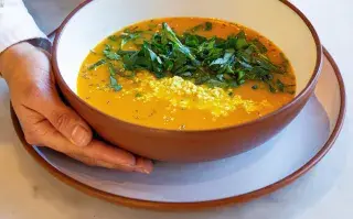 Sopa de calabaza, una receta de Mauro Massimino