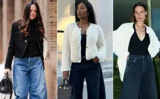 Jeans herradura: la silueta que pisa fuerte en el street style 2025