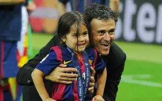 La historia de Xana, la hija fallecida de Luis Enrique: "Vino a vivir 9 años maravillosos" Luis Enrique y el recuerdo de Xana en 2015.