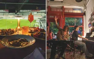 Una vista del Monumental y un piano bar