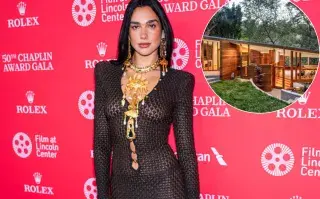 Dua Lipa tiene una casa en los más alto de Los Ángeles con mucho verde y madera