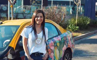 Magalí, taxista en Buenos Aires: un oficio que legó de su papá