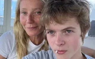 Gwyneth Paltrow y Moses Martin, madre e hijo juntos