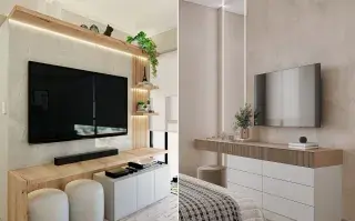 4 ideas de racks de tele funcionales y con estilo para renovar tu living