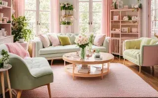 La mesa ratona es el corazón del living