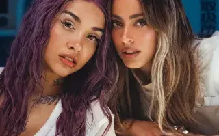 Foto de María Becerra y Tini Stoessel.