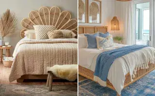 Para que la cama sea la gran protagonista en un dormitorio pequeño, lo ideal es apostar por textiles de calidad que aporten estilo y frescura, como fundas nórdicas o cojines con estampados juveniles
