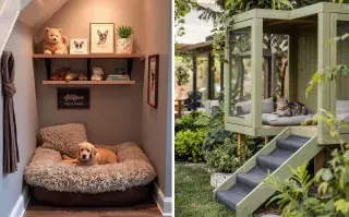 Integrar espacios para perros y gatos en tu hogar no significa renunciar al diseño.Integrar espacios para perros y gatos en tu hogar no significa renunciar al diseño.