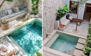 No hace falta tener un gran parque para disfrutar del placer del agua.