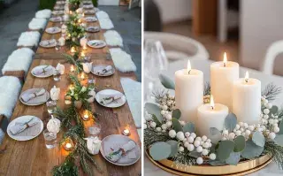 Ideas deco low cost para tu mesa de Navidad
