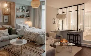 Cómo iluminar un monoambiente: ideas para crear dos espacios distintos solo con luz