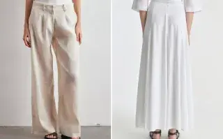 Pantalones sastreros de lino y polleras para salir con la frescura de siempre.