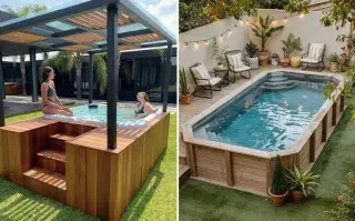 La tendencia que suma una pileta sin entrar en obra, ideal para patios chicos