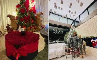 Los famosos publicaron en sus redes sociales el armado de sus arbolitos 