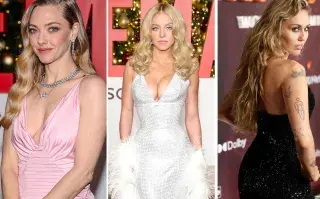 Amanda Seyfried, Sydney Sweeney y Miley Cyrus en la red carpet