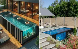 Las piletas hechas en containers marítimos se consolidan como una alternativa moderna y funcional para jardines, patios y casas de verano.