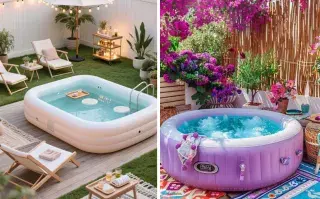 Compactas, prácticas y accesibles, las piletas inflables se convierten en la opción ideal para refrescarse en patios, terrazas o balcones reducidos,