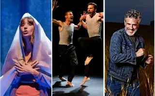 actrices y actores en el escenario