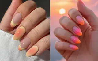 Sunset nails: los mejores diseños de uñas inspirados en los atardeceres de verano