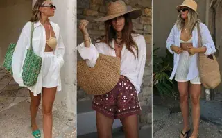 Los bolsos de fibras naturales son el hit del verano