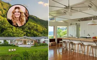La casa de Julia Roberts: arquitectura abierta y luz natural como eje.