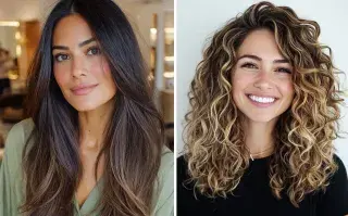 Inspirado en los años 90, este look relajado y chic celebra la textura propia del cabello y propone una belleza más libre, fresca y sin esfuerzo.