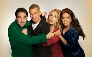 Fernán Mirás, Adrián Suar, Carla Peterson y Lorena Vega