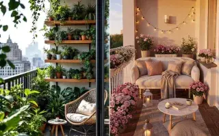 El balcón multifunción: cómo transformarlo en living, jardín o mini comedor
