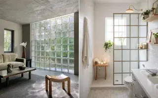 Volvieron los ladrillos de vidrio: 5 ideas para usarlos e integrarlos a tus espacios