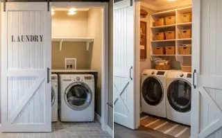 Puertas corredizas en lavaderos: las mejores ideas para ganar espacio y estilo