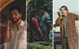Tres fotogramas de películas nominadas al Oscar.