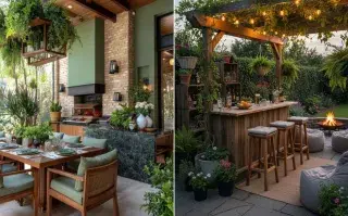 Quinchos verdes: cómo transformar espacios rígidos y secos en oasis botánicos