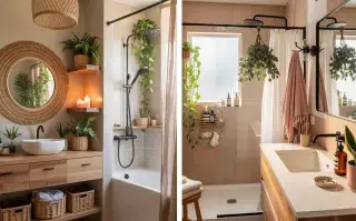 Modernizar tu baño no requiere grandes obras: basta con jugar con accesorios, iluminación, textiles, plantas y organización.