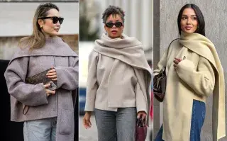 Abrigos-bufanda: la prenda con doble uso que es ideal para el frío 