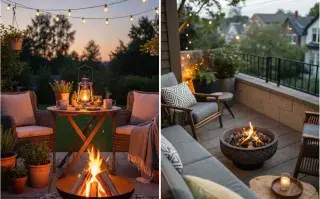 Balcones con fogonero: cómo incorporar fuego y calidez en pocos metros cuadrados