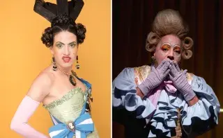 Comedias, musicales y dramas... todo para ver buen teatro en Buenos Aires. En la foto: Bárbaro Massó y Ariel Mele en La Intrigante.