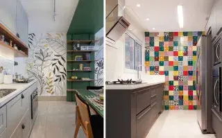 En la cocina, las paredes dejaron de ser un telón de fondo para convertirse en protagonistas.