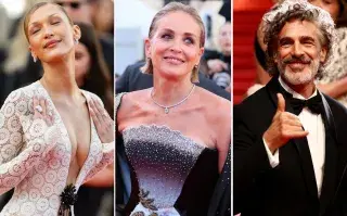 Bella Hadid, Sharon Stone y Leo Sbaraglia deslumbraron en Cannes con sus looks.