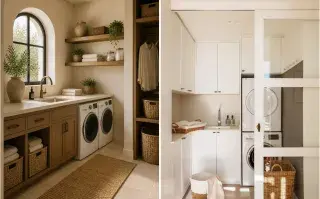 Tiny laundries: trucos deco para organizar un lavadero mini sin perder estilo
