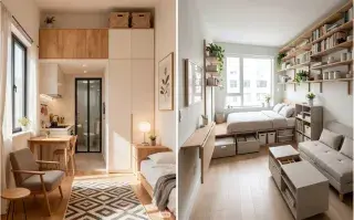 Ideas inteligentes para decorar un monoambiente de menos de 30 m²