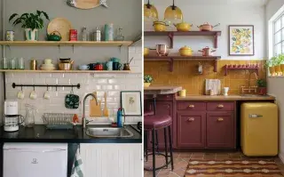 Tiny kitchens: 7 ideas deco para que tu cocina parezca más amplia y luminosa.