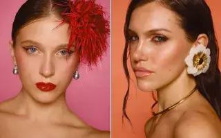 dos mujeres con tendencias de maquillaje