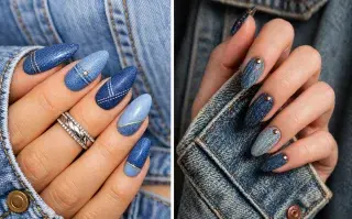 Denim nails: la manicura inspirada en el jean que conquista las tendencias de 2026 Sin-título-1.jpg