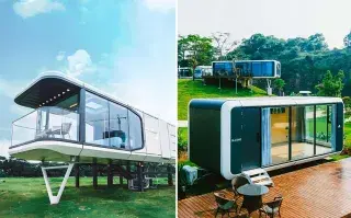 Glamni tiny houses: cómo son las mini casas chinas que llegan listas para habitar.