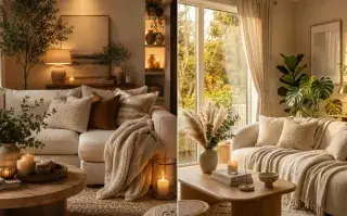 Soft living: cómo crear espacios que inviten a descansar y desconectar livings tranquilos en colores neutros y que invitan al descanso
