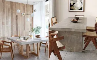 Ni mesa de vidrio ni de madera: el material que marca tendencia en el comedor en 2026 deco
