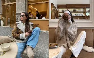 Las botas con corderito de los años 2000 están de vuelta: cómo combinarlas para lograr looks cancheros este invierno Botas calentitas