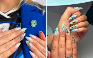 Uñas para el Mundial 2026: 20 diseños inspirados en la Selección Argentina para alentar con estilo Los mejores diseños de uñas para alentar a la Selección Argentina.