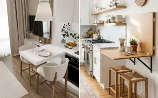Cocinas sin isla: las alternativas que ganan espacio en departamentos chicos.